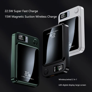พาวเวอร์แบงค์ระบบชาร์จเร็วขนาด10000mAh แบบพกพาที่ชาร์จไร้สายสำหรับ Samsung iPhone Huawei <span class=keywords><strong>Xiaomi</strong></span> พร้อมจอแสดงผล - Product Image 6
