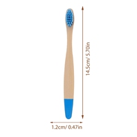 Nouvelles mini-brosses à dents en bambou bio, couleurs assorties, poils en fibres douces, manche biodégradable, brosses à dents écologiques