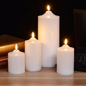Étanche Grande Taille 10x25cm 15x25cm <span class=keywords><strong>Led</strong></span> <span class=keywords><strong>Bougie</strong></span> À Piles En Plastique Pilier <span class=keywords><strong>Led</strong></span> Bougies Électriques Chaud Décoration Lumière - Product Image 5