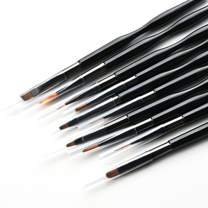 Lot de 10 pinceaux Kolinsky pour nail art – Stylo de peinture acrylique, gel UV, dégradé, dessin floral, manucure - Product Image 5