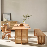 Fauteuil de bar bohème moderne avec dossier, chaise longue d'intérieur, canapé, mobilier de jardin en rotin tressé, chaises d'hôtel en bois