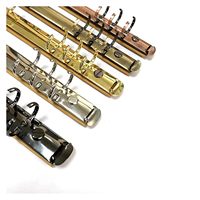 Anneaux de reliure en métal noir bronze à 6 anneaux, écologiques, pour carnets A4, B5, A7, A6, A5, capacité 150 lb, clips métalliques de qualité supérieure