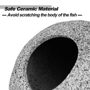 Decoraciones para acuarios Cuenco Decoraciones <span class=keywords><strong>Cave</strong></span> Rocks-Betta Fish Tank para peces pequeños y medianos Ornamento Hideaway - Product Image 3