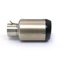 Pour Kinlon fibre de carbone 51mm 60mm modèle universel moto sans lacet tuyau d'échappement arrière échappement système de pointe silencieux