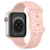 Bracelet pour Apple Watch - Bracelet en silicone avec fermoir papillon pour Apple Watch S8 Ultra Cube Block