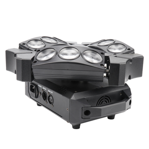 9 pièces * 120W RGBW LED DMX512 Projecteur mobile Spider pour parc à thème, événement, <span class=keywords><strong>mariage</strong></span>, <span class=keywords><strong>DJ</strong></span>, club - Product Image 5