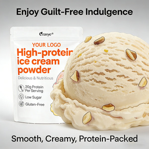 אבקת גלידה עתירת חלבון 20 גרם OEM/ODM, תערובת גלידה דלת סוכר, טעימה ומזינה, תוסף תזונה לספורט לבניית שרירים - Product Image 3