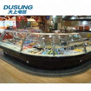 Phía trước lật Bìa <span class=keywords><strong>Deli</strong></span> <span class=keywords><strong>Showcase</strong></span> tủ trưng bày thịt với cửa trượt <span class=keywords><strong>Showcase</strong></span> - Product Image 3