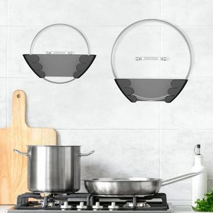Support mural pour casseroles DS2399 pour <span class=keywords><strong>placard</strong></span> de cuisine, organisateurs de couvercles de casseroles, organisateur universel réglable pour couvercles de casseroles à montage mural - Product Image 4