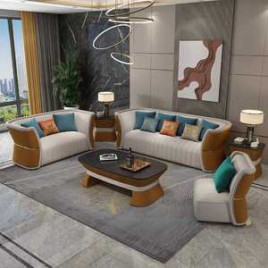 <span class=keywords><strong>Canapé</strong></span> de style italien en bois, ensemble moderne en acier inoxydable, bois, salon, style moderne, offre spéciale - Product Image 4