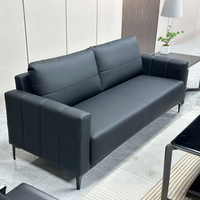 Canapés d'attente modernes en cuir pour bureaux, ensembles de canapés pour visiteurs pour les espaces publics, couleurs, tailles et styles personnalisables