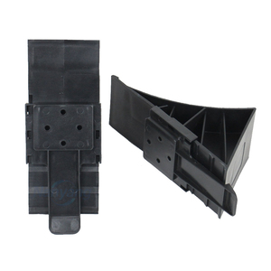 Heavy Duty Mini <b>Wheel</b> Chocks <b>Plastic</b> for Trailer Vehicle Parking Lift Metal Holder Bracket Tire Wedges Bulk Supply - Product Image 3