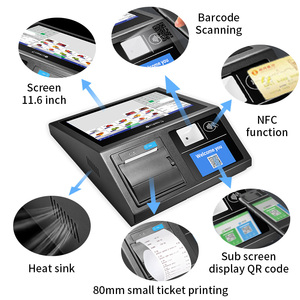 Caisse enregistreuse intelligente ComPOSxb DP1162 à double écran (11,6'' et 4,3'') avec WiFi et NFC pour les magasins de vêtements, les pharmacies et les restaurants - Product Image 3