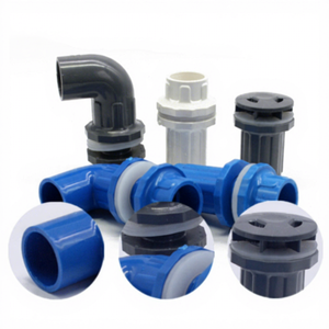 Raccord de tuyau droit en <span class=keywords><strong>PVC</strong></span> pour aquarium, connecteur fileté mâle et femelle allongé pour système d'entrée/sortie et de trop-plein - Product Image 5