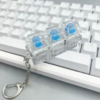 Clicky Blue Mechanical Keyboard Clicker Press Switches for Keychain DIY 3D Print Fidget Toys Accessories Pins Optional