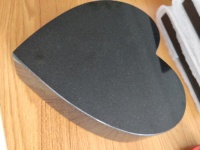 Petites plaques commémoratives en granit noir absolu