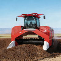 Machine de retournement de compost sur rail pour le compostage du fumier de bétail et l'élimination des déchets agricoles, largeur de 4,5 m