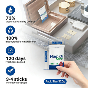 ถุงเก็บซิการ์แบบกำหนดเอง ทำ<span class=keywords><strong>จ</strong></span>ากเส้นใยพืชธรรมชาติ RH73% 320 กรัม แพ็คเพิ่มความชื้นสำหรับยาสูบ แพ็คดูดซับความชื้นสำหรับ<span class=keywords><strong>เก</strong></span>็บซิการ์และสมุนไพร - Product Image 2