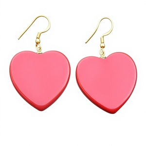 Nouvelles boucles d'oreilles en résine colorée vintage, design tendance, forme irrégulière, de qualité supérieure, pour femmes et filles. - Product Image 2