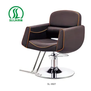 Salon Styling Beauty Hair White Chairs for Barber Shop PU Leather Furniture 67*70*65cm Ajustable Optional Carton 360 Degree Turn