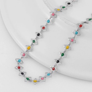 Collier en acier inoxydable plaqué or fait main, chaîne à perles mignonne, bijoux créatifs DIY de haute qualité, unisexe, pour les fêtes et tous les jours - Product Image 4