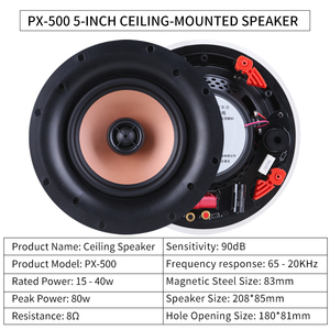 <b>Smart</b> Home Background Music System Two Zones Playback Tuya Google Play 8-channel Speakers 7-inch Display Offers a Clear View Wit - Product Image 5
