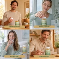 Gélules d'huile de poisson Oméga 3 0,5 g 60 unités Complément alimentaire pour adultes Emballage personnalisé