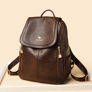 Mochila al por Mayor de Fábrica, Bolso de Mano de Cuero PU de Alta Calidad, Diseño Simple, Bolsos de Hombro para Mujer - Product Image 4