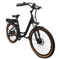 Cadre en alliage d'aluminium certifié, pneus de 26 pouces, batterie en option 250W, chaîne antirouille, fourche avant avec amortisseur, vélo électrique
