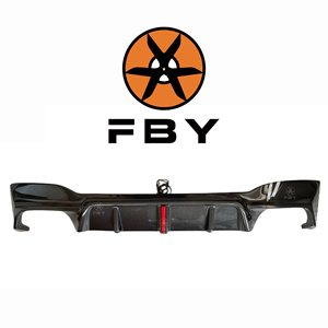 Led sợi Carbon 3D phong cách phía sau Bumper Lip cho BMW 5 Series <span class=keywords><strong>G30</strong></span> F90 M5 2020 + sợi carbon khuếch tán cơ thể Kit - Product Image 2