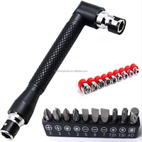 90 degrés 6.35mm L type 1/4 clé noire outil hexagonal double poignée tournevis lot