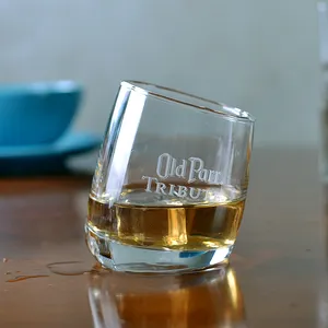 Campione gratuito Inclinato-fondo bicchiere di whisky oblique vaso whisky