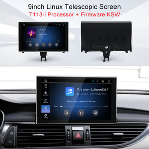 Pantalla retráctil de 9 pulgadas con sistema Linux, Carplay AUTO para AUDI A6 A7 C7 años 2012-2018, reproductor de video para coche, navegador GPS, pantalla inteligente. - Product Image 5