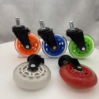 Roulettes de remplacement pour chaise de bureau, roulettes à lame pour chaise de bureau