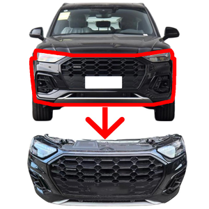 En Stock: Piezas de Carrocería Delantera para <span class=keywords><strong>Audi</strong></span> <span class=keywords><strong>Q5</strong></span>, Parachoques Delantero, Faros LED, Rejilla, Radiador, Alerones, Guardabarros, Capó, Calidad OEM - Product Image 1