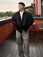Veste légère de luxe de haute qualité, manteau d'hiver chaud et épais, style homme coupe courte coupe-vent personnalisé