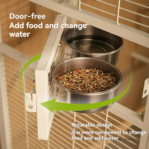 Nueva Jaula de Lujo Grande para Loros, de Madera Macaw Sólida y Hierro, Personalizable, Ecológica, para Interiores y Exteriores - Product Image 4