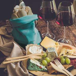 Pisau Set sendok garpu bambu, alat makan mewah dapat terurai dan menjadi sendok, 100 buah untuk pesta - Product Image 5