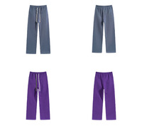 Sweat à capuche et pantalon de jogging unisexe en silicone 3D personnalisé, 350g, 42% coton, coupe ample, pantalon de survêtement en gros