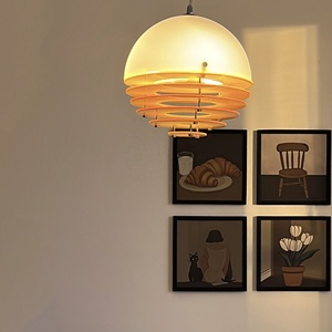 Nuovo Design moderno <span class=keywords><strong>lampadario</strong></span> <span class=keywords><strong>arancione</strong></span> per camera Dinging Cafe Bar decorazione Vintage luce a sospensione - Product Image 6