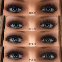 2024 Strip Full Fluffy Lashes Styles Strip 15-18mm Natural Long 14 Paires Faux Cils