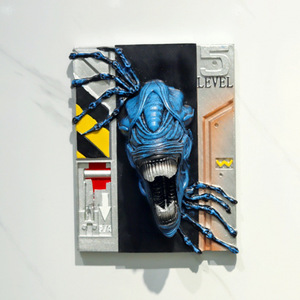Alien Shaped Resin <b>Wall</b> Decoration Multi Color Irregular Home <b>Decor</b> Modern Design Single Piece Package - Product Image 3