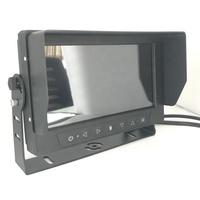 Monitor Portátil Impermeable TFT LCD de 7 Pulgadas, Monitor para Automóvil IP69K, Pantalla Completa IPS de 7 " y 1024X600 con Entrada de Video de 4 Pines