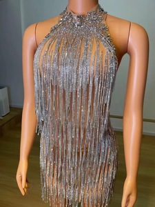 Abito da ballo da donna con cantante scintillante per feste di compleanno per spettacoli teatrali - Product Image 4