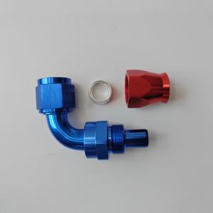 PTFE AN4 anan8 AN10 AN12 AN16 düz 45/90/180 derece bir uydurma döner yakıt hattı hortum ucu montaj parçası ortak alüminyum - Product Image 5