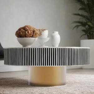 Table basse en incrustation d'os de qualité d'exportation, avec un travail d'incrustation manuel complexe, pour les espaces de vie design, au prix de gros - Product Image 3