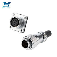 Venta directa de fábrica del conector hembra Circular de tuerca trasera de enchufe de aviación WS16 para Cable de conexión de alimentación automotriz de 2-10 núcleos