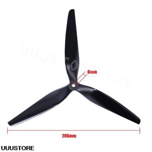 Hq Prop Class x 13x12x3 1312 13-inch 3 lưỡi tri-blade Đen <span class=keywords><strong>Carbon</strong></span> gia cố nylon cánh quạt cho FPV <span class=keywords><strong>rc</strong></span> bay không người lái CW CCW - Product Image 3