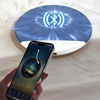 Haut-parleur sans fil sous oreiller à conduction osseuse, mini portable avec bruit blanc et minuterie pour chambre à coucher et insomnie