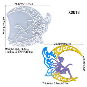 Molde de Silicona para Resina Hecho a Mano, Estilo DIY, Adornos Decorativos y Herramientas para Pasteles, Molde de Yeso para Resina - Product Image 4